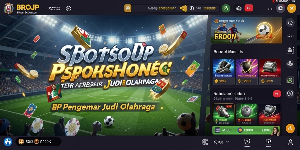 Tampilan menarik dari gameplay taruhan olahraga BROJP.