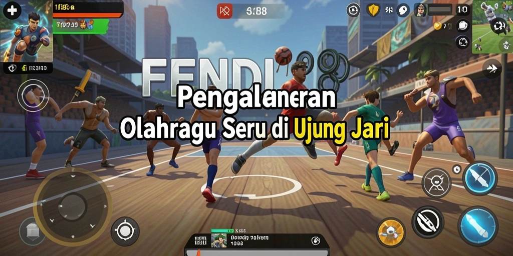 Tangkapan layar <strong>FENDI188</strong> menampilkan aksi seru dalam permainan olahraga.