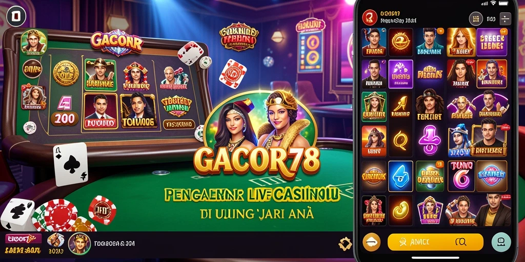 Tampilan gameplay GACOR78 yang menegangkan dan interaktif di lingkungan Live Casino.
