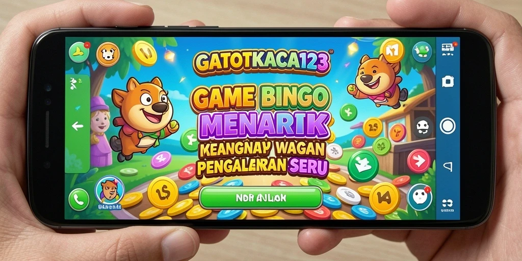Gameplay seru GATOTKACA123 pada tampilan layar penuh.