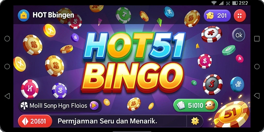 Tampilan menarik gameplay Bingo di HOT51.