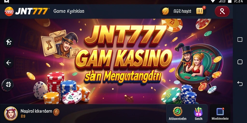 Tampilan utama JNT777 dengan berbagai pilihan permainan Kasino menarik.