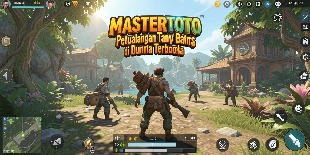 Tampilan screenshot MASTERTOTO menampilkan aksi gameplay di dunia terbuka.