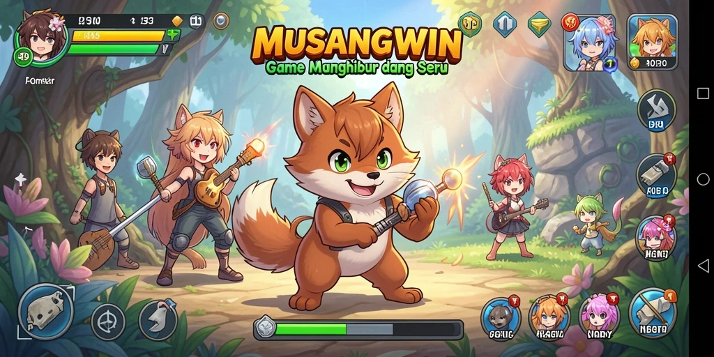 Menampilkan aksi seru dan karakter anime yang menawan.