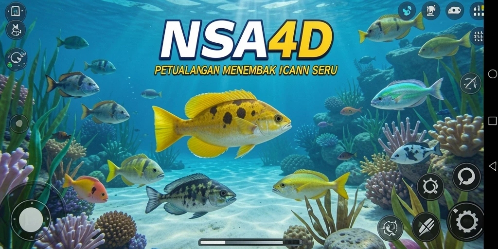 Tampilan gameplay menarik dari game Tembak Ikan NASA4D.