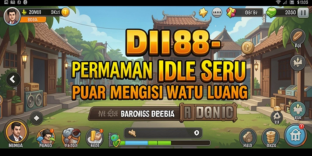 Tampilan utama RDI88 dengan gameplay Idle yang menarik.