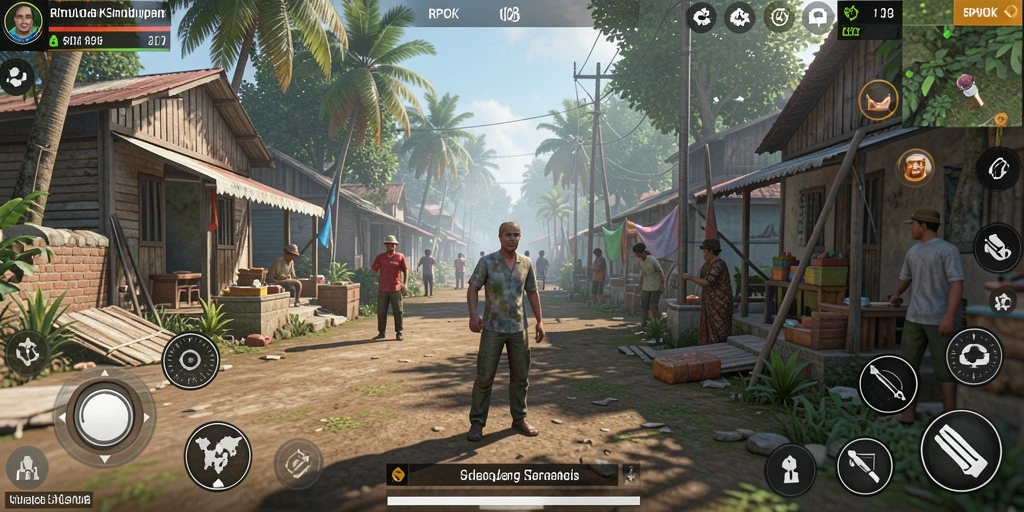 Tampilan gameplay RPOK yang menarik dengan aktivitas simulasi yang mendalam.