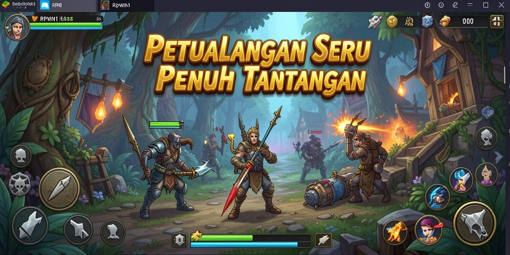 Gameplay RPWIN1 yang mendebarkan dan penuh tantangan.
