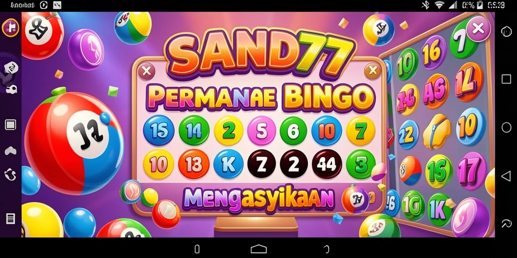 Tampilan gameplay Bingo SAND77 yang menarik dan penuh warna.