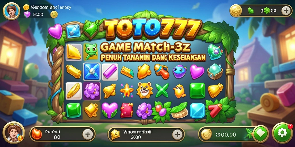 TOTO777 menampilkan gameplay seru dan berwarna dari kategori Match-3.