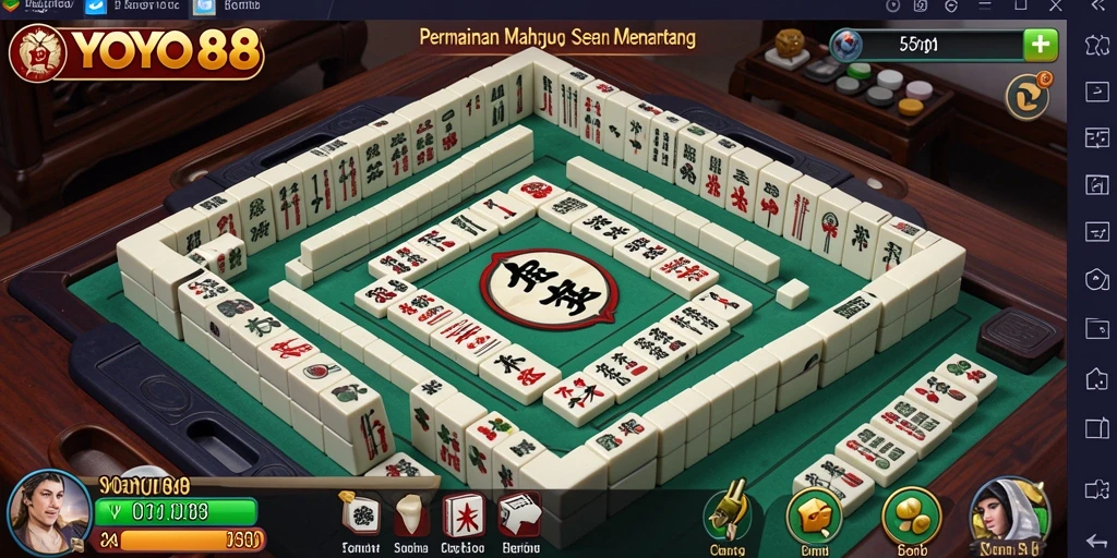 Gambaran gameplay seru di YOYO88 dengan Mahjong.
